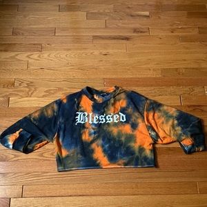 Fashion Nova “Blessed” Tie Dye Top
